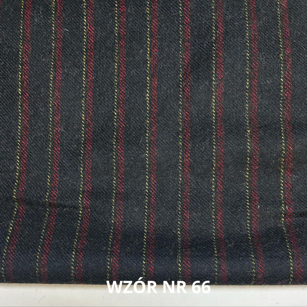 Tkanina wełniana w pasy, stroje historyczne, 82% wełny, nr 66