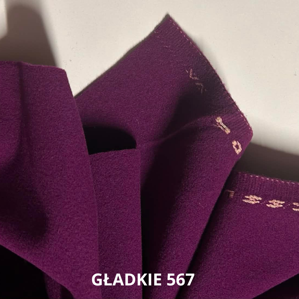 Flausz wełniany, fiolet, 80% WV,20% PA, stroje historyczne, nr 567