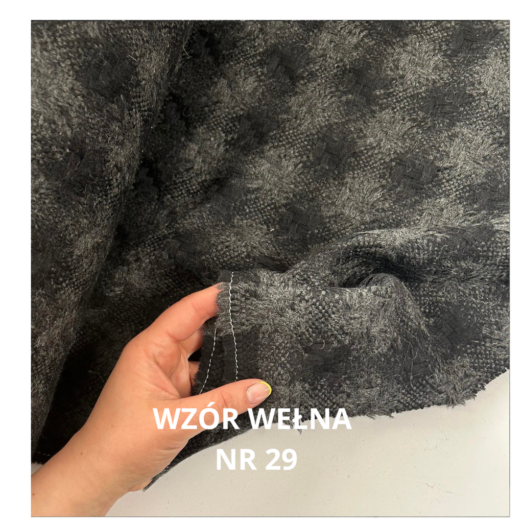 Tkanina wełniana płaszczowa wzór, nr 29
