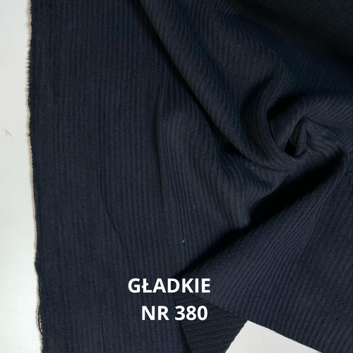 Granatowa wełna, wełniany sztruks nr 380