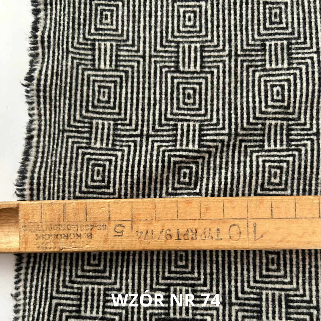 Tkanina wełniana wzór 65% wełna, nr 74