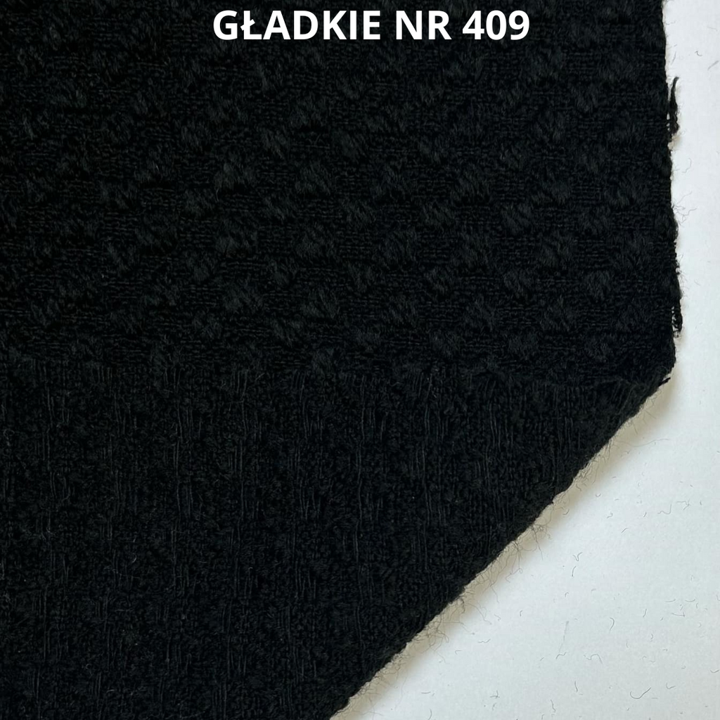 Czarna włoska tkanina, nr 409