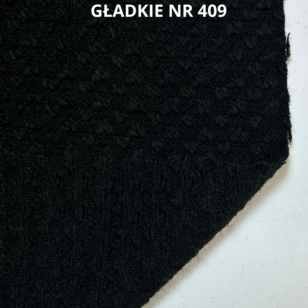 Czarna włoska tkanina, nr 409