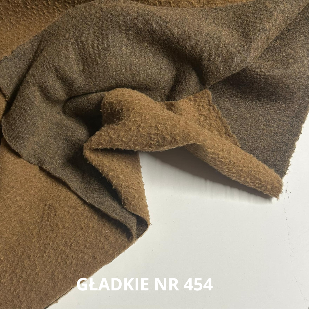 Dzianina wełniana, baranek, meszek, 55% wełny, nr 454
