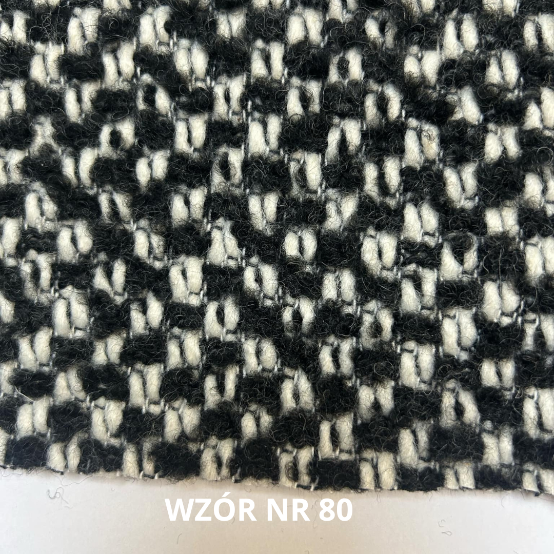 Tkanina czarno biała, nr 80