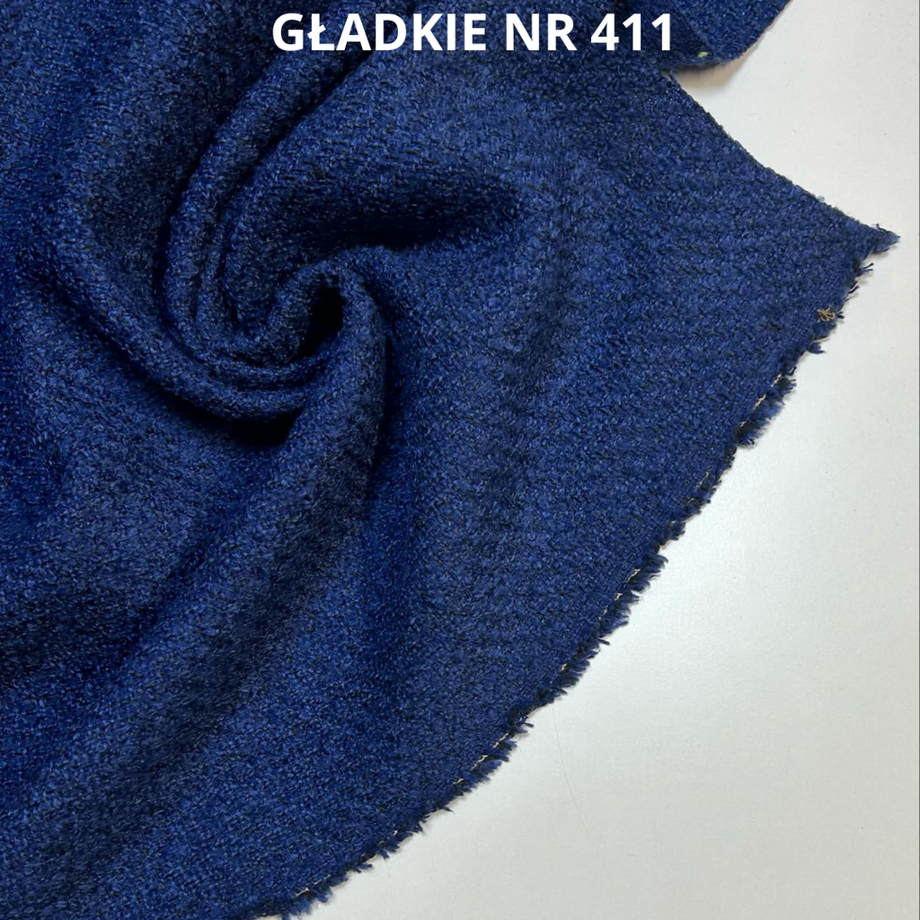 Włoska tkanina, jasny granat, nr 411