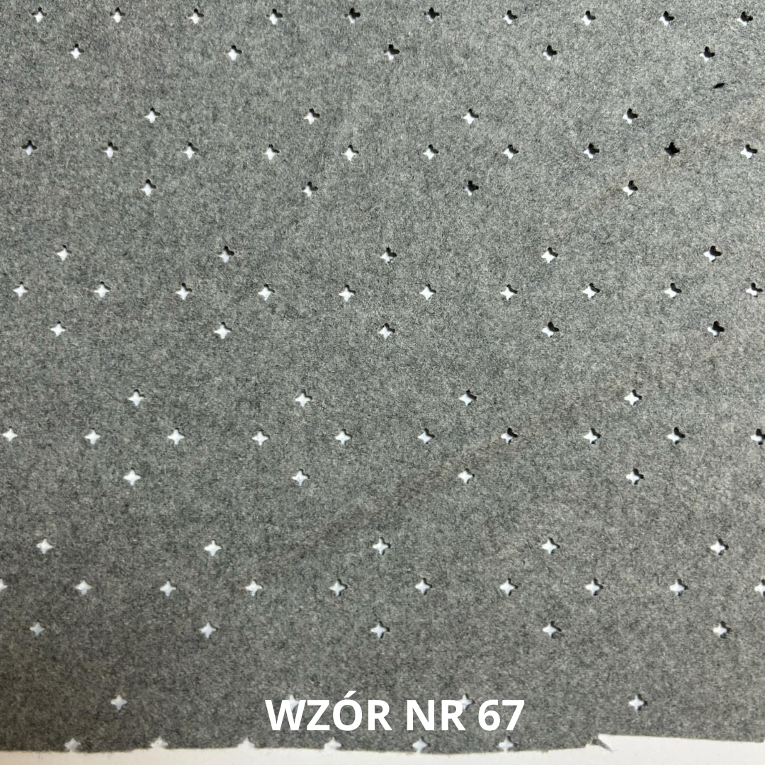 Szara tkanina wełniana, wycinanka, 65% wełna, nr 67