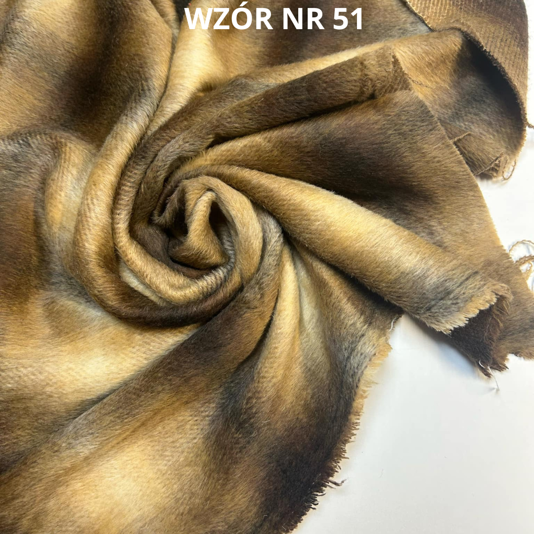 Tkanina płaszczowa, koc, narzuta, ombre, nr 51