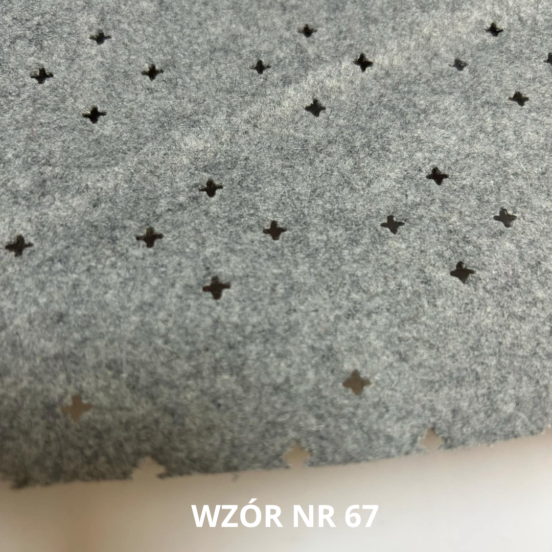 Szara tkanina wełniana, wycinanka, 65% wełna, nr 67