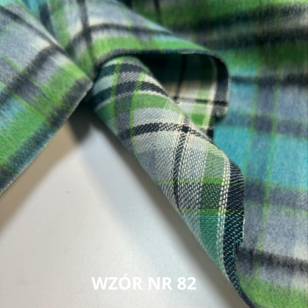 Tkanina w kratę, 20% wełny, nr 82