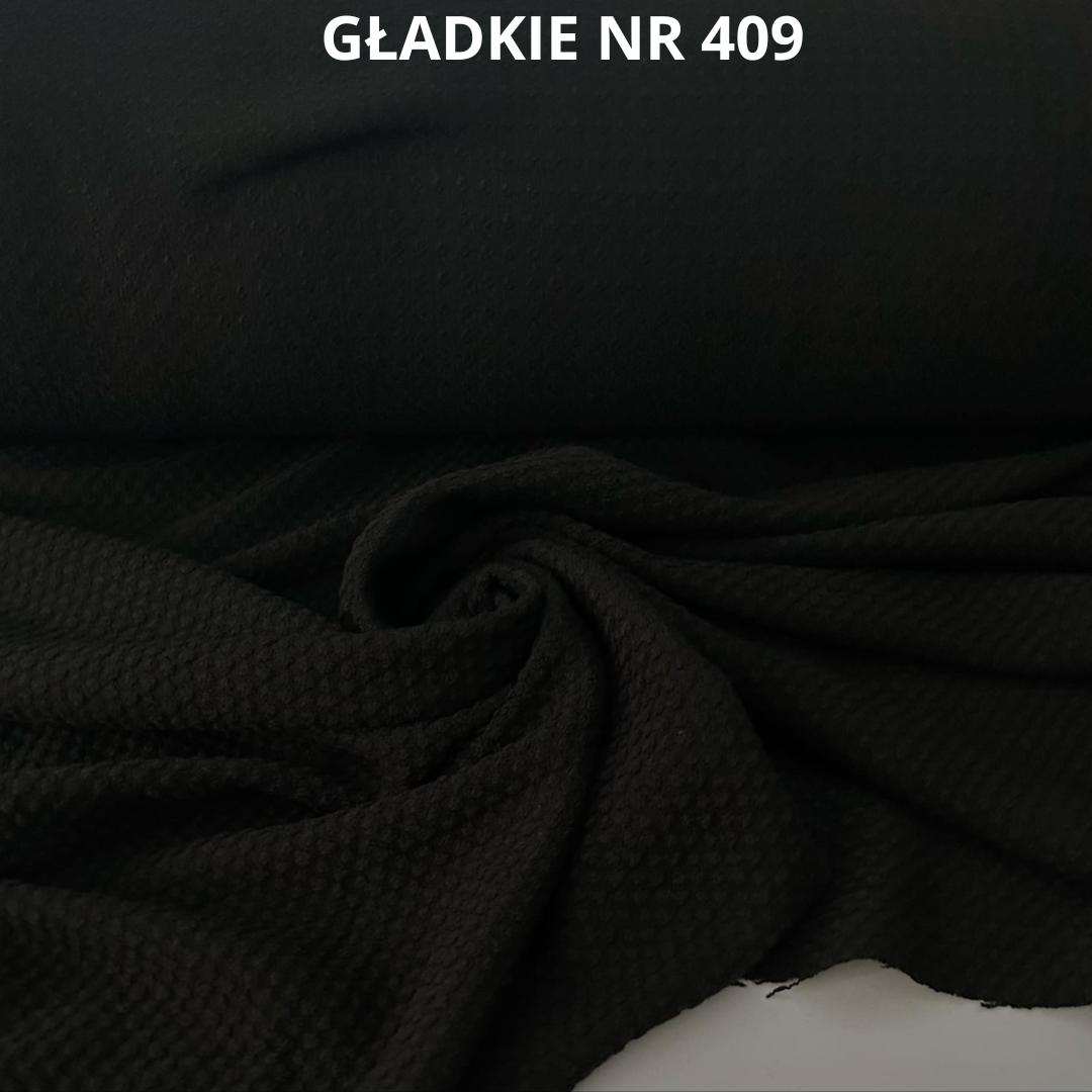 Czarna włoska tkanina, nr 409