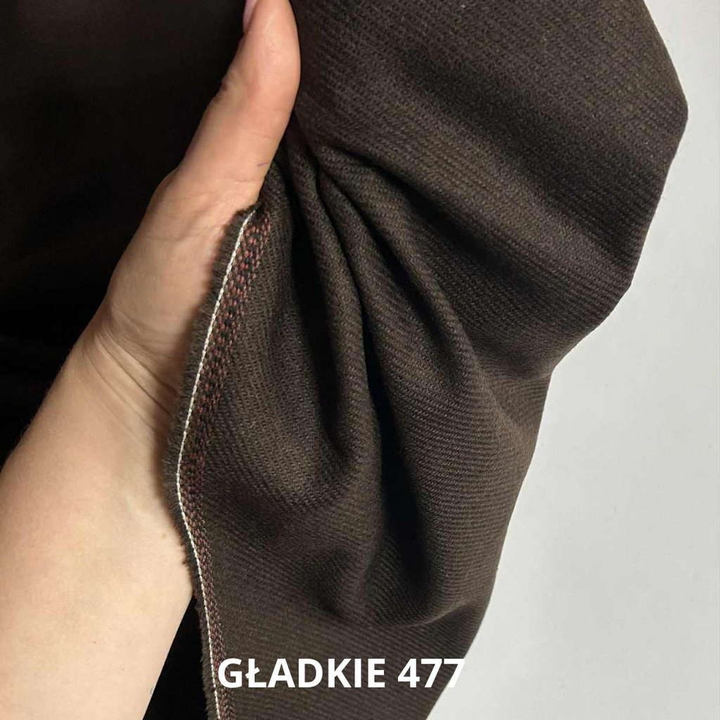 Tkanina wełniana, brąz, stroje historyczne, nr 477