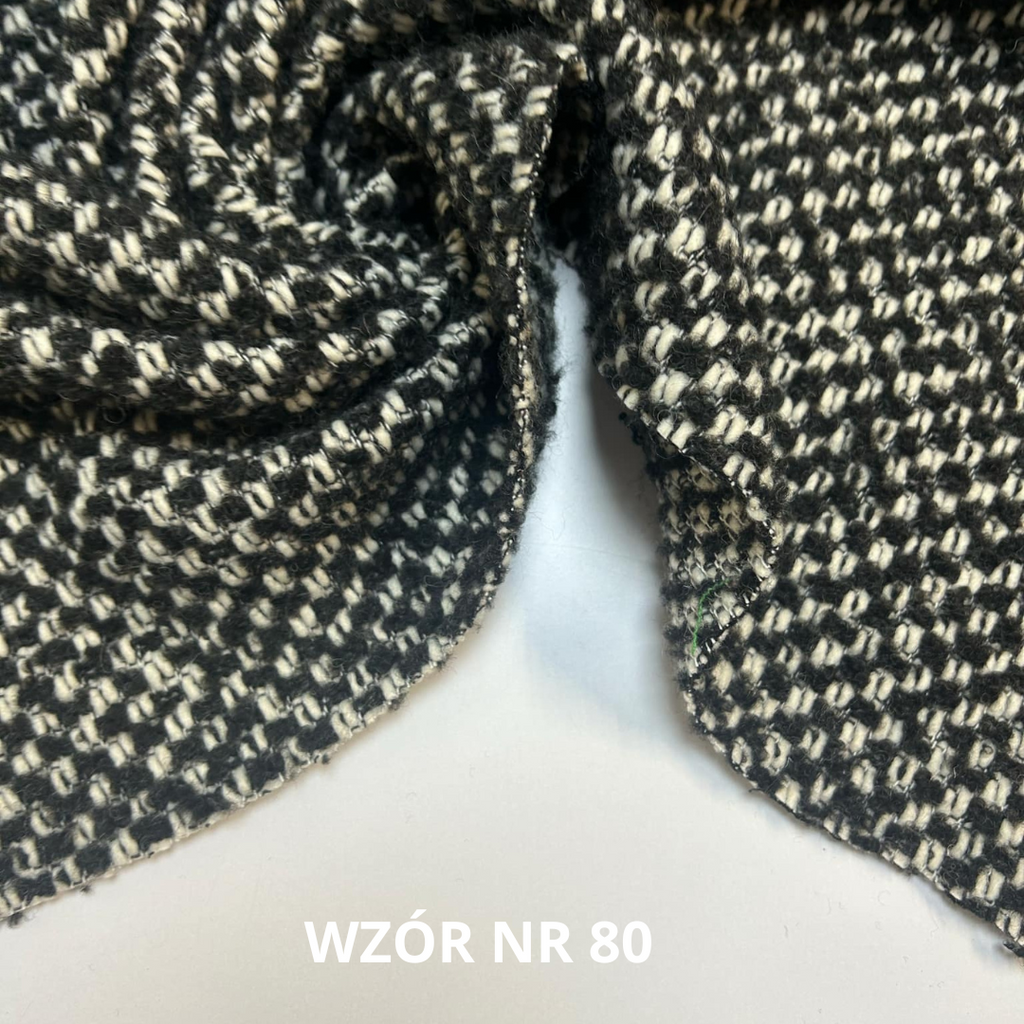 Tkanina czarno biała, nr 80