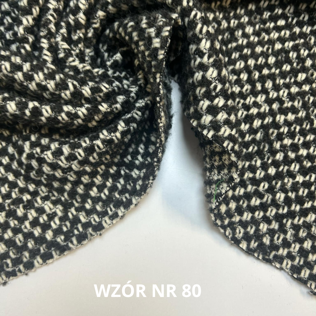 Tkanina czarno biała, nr 80