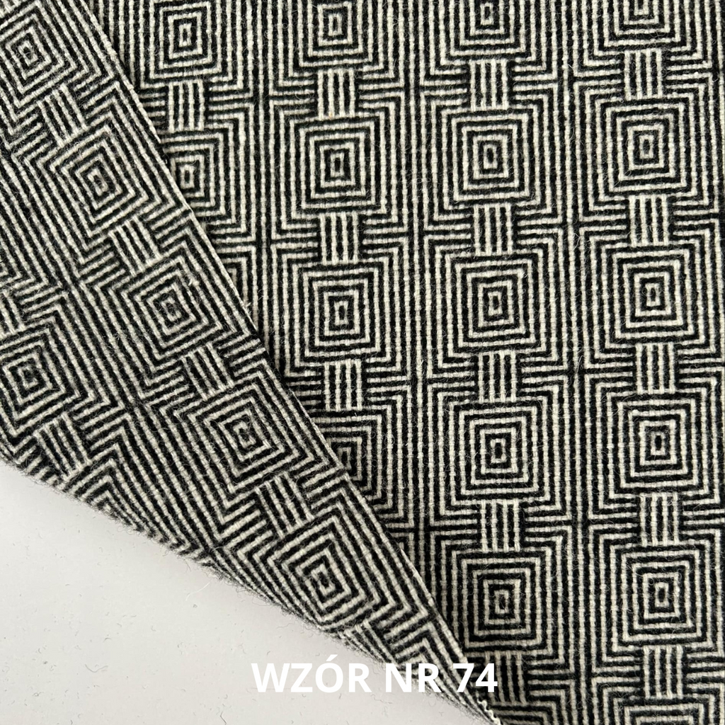 Tkanina wełniana wzór 65% wełna, nr 74