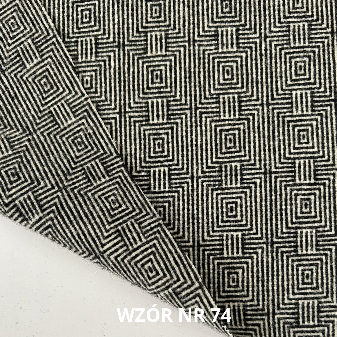 Tkanina wełniana wzór 65% wełna, nr 74