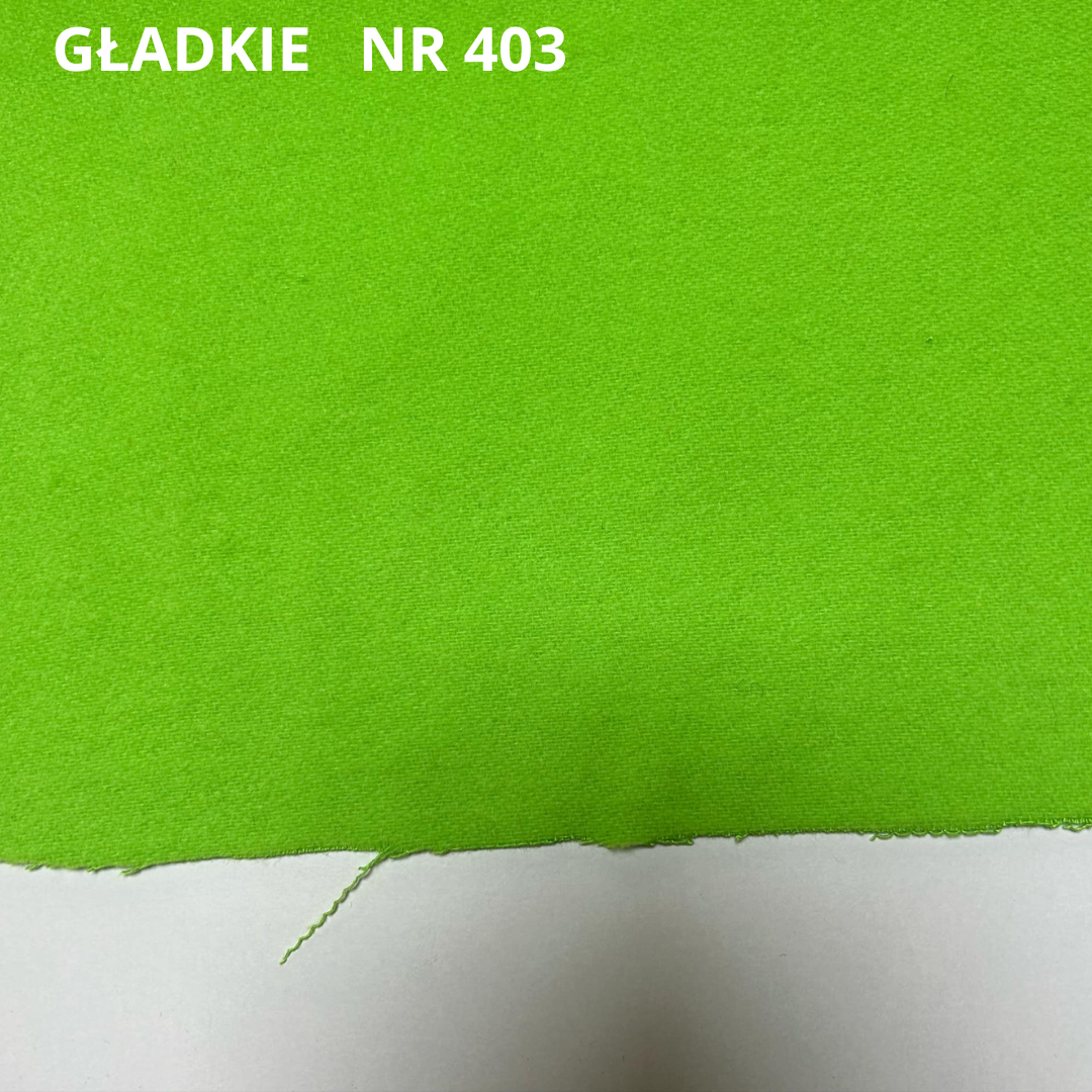 Zielona neonowa tkanina płaszczowa z wełną, nr 403