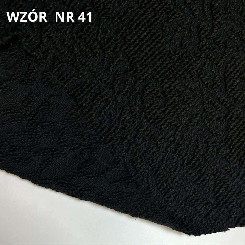 Czarna tkanina płaszczowa, nr 41