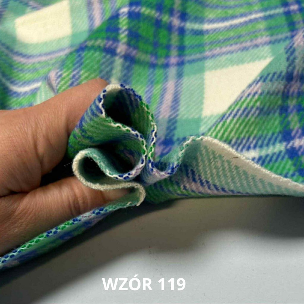 Tkanina w kratę, 70% bawełna, nr 119