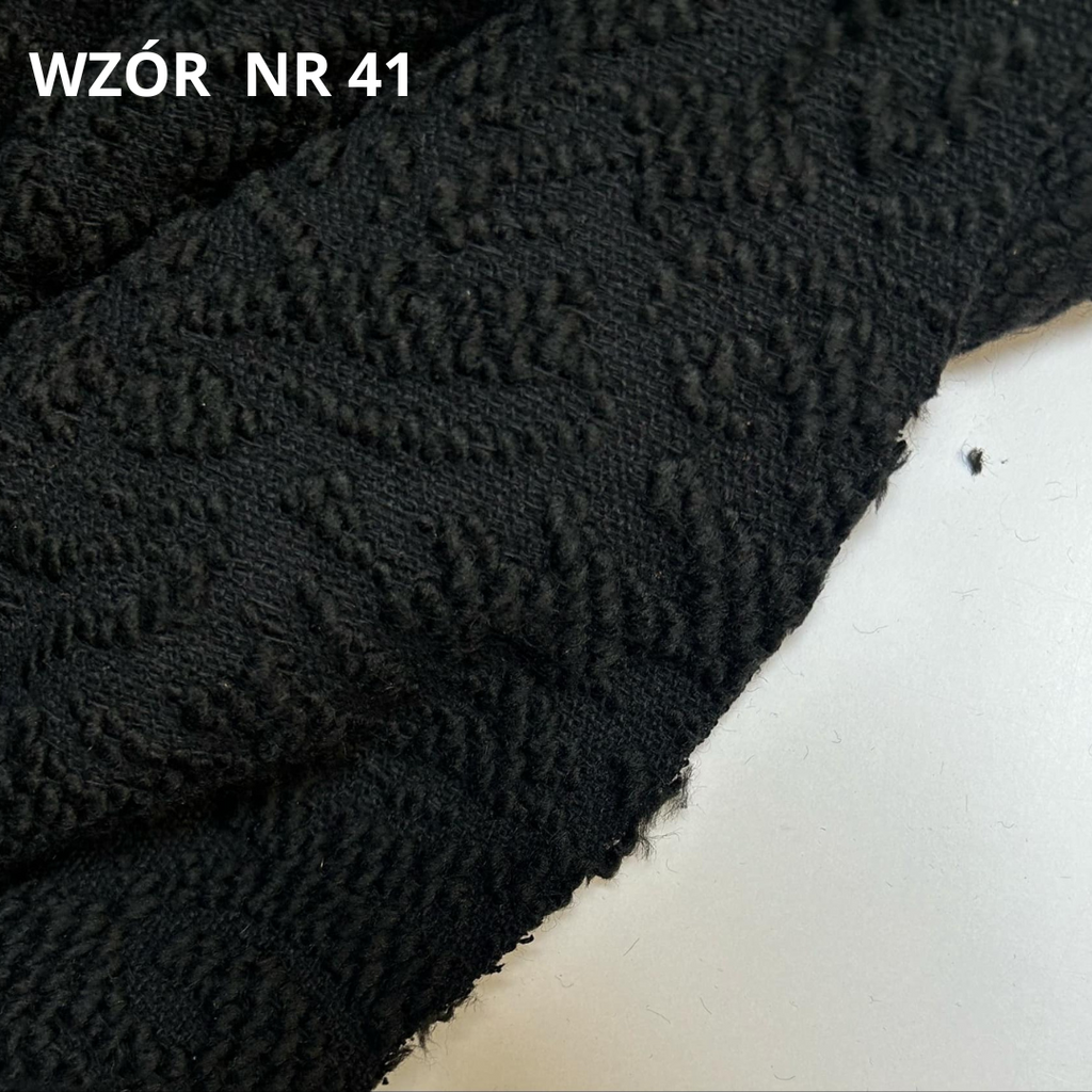 Czarna tkanina płaszczowa, nr 41