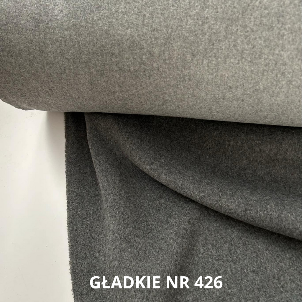 Szara tkanina płaszczowa z wełną, stroje historyczne, nr 426