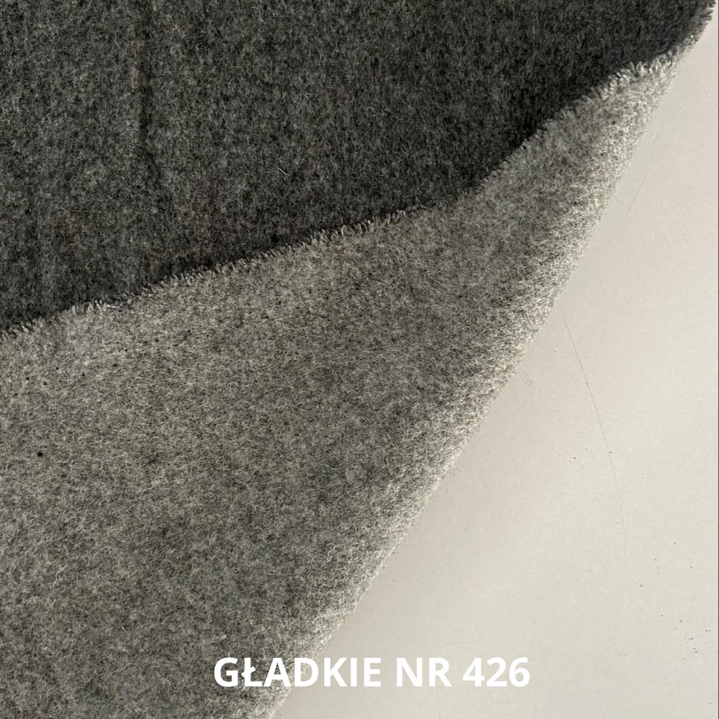 Szara tkanina płaszczowa z wełną, stroje historyczne, nr 426