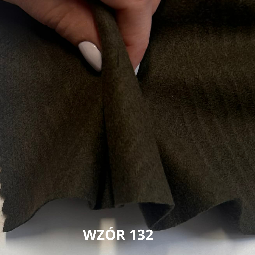 Tkanina wełniana w jodełkę, brąz, jodełka, stroje historyczne, nr 132