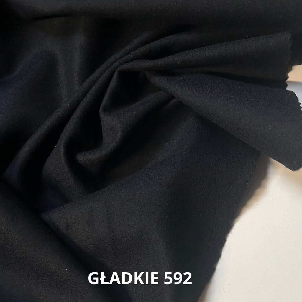 Tkanina wełniana, ciemny granat, 100%wv nr 592