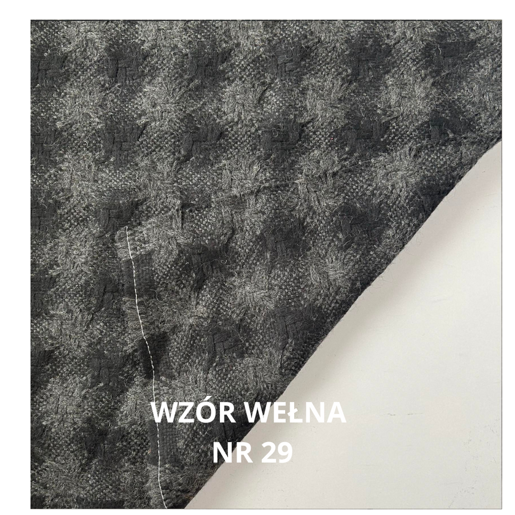 Tkanina wełniana płaszczowa wzór, nr 29