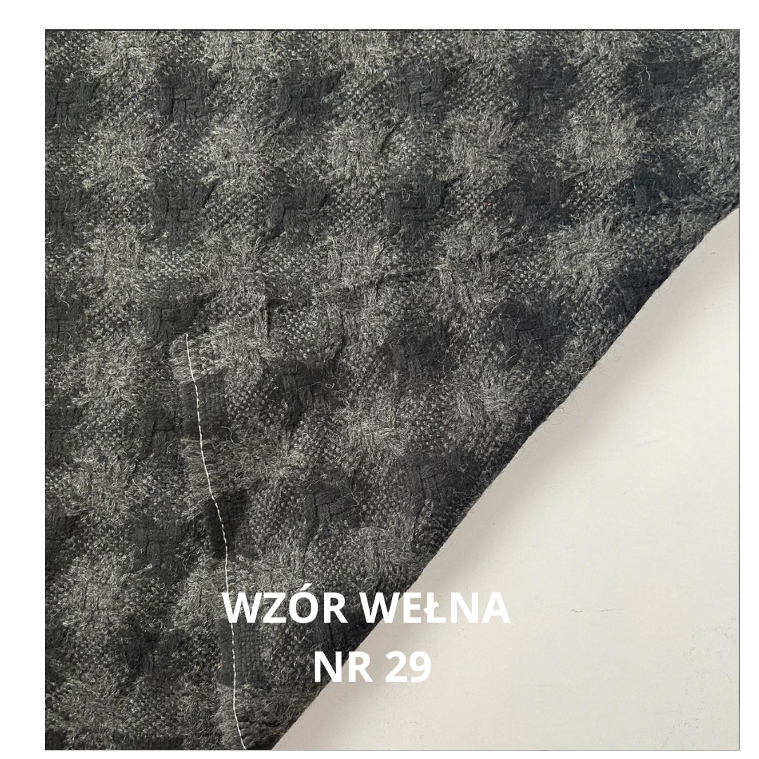 Tkanina wełniana płaszczowa wzór, nr 29