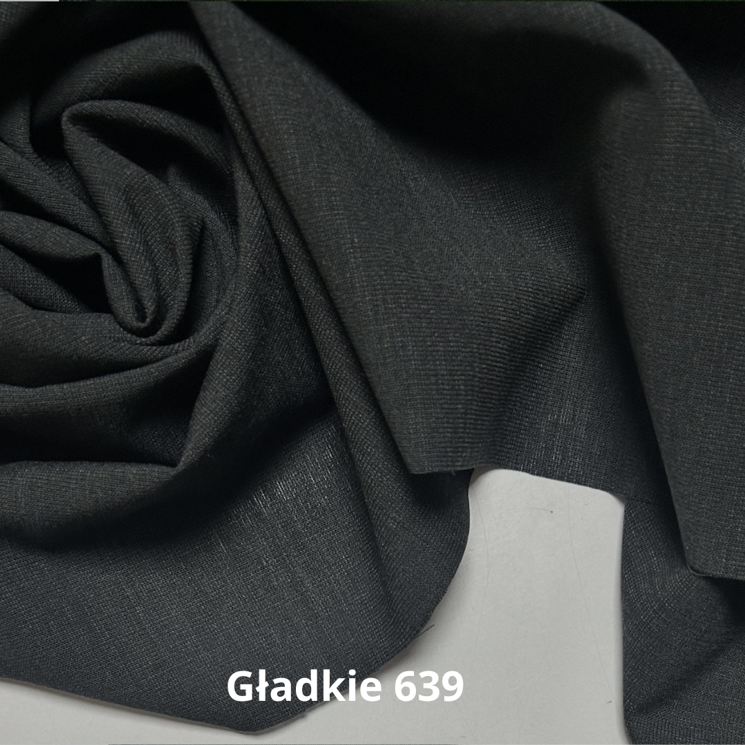 Gładkie nr 639, szara cienka wełna