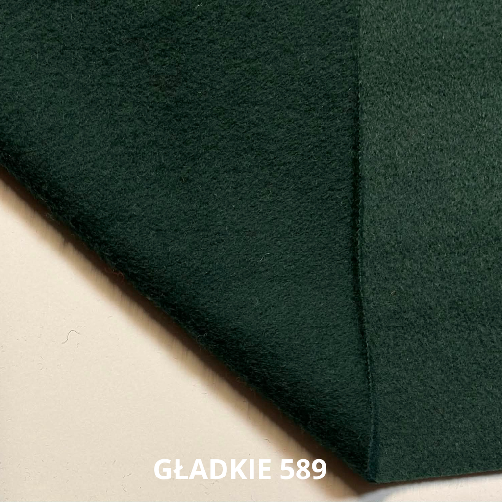Wełna płaszczowa, ciemna zieleń, stroje historyczne nr 589