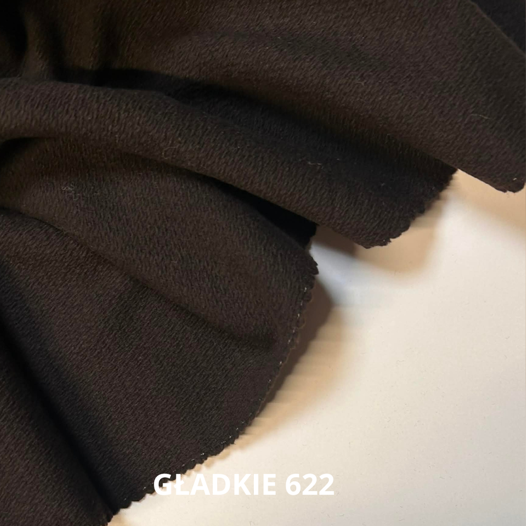 Tkanina wełniana, brąz, stroje historyczne, tkanina płaszczowa nr 622