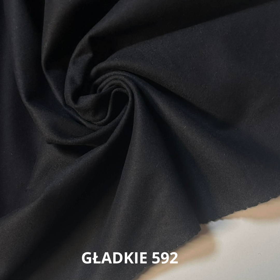 Tkanina wełniana, ciemny granat, 100%wv nr 592