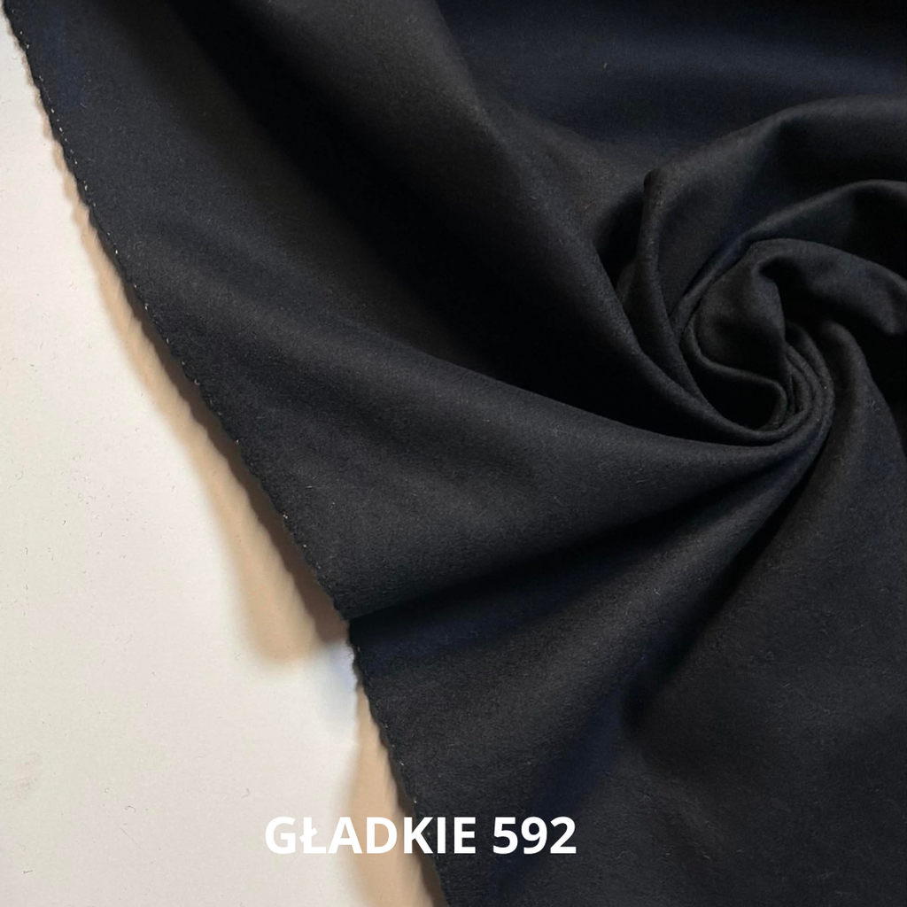 Tkanina wełniana, ciemny granat, 100%wv nr 592