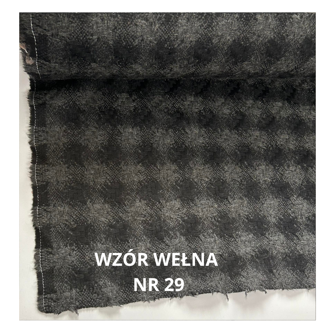 Tkanina wełniana płaszczowa wzór, nr 29