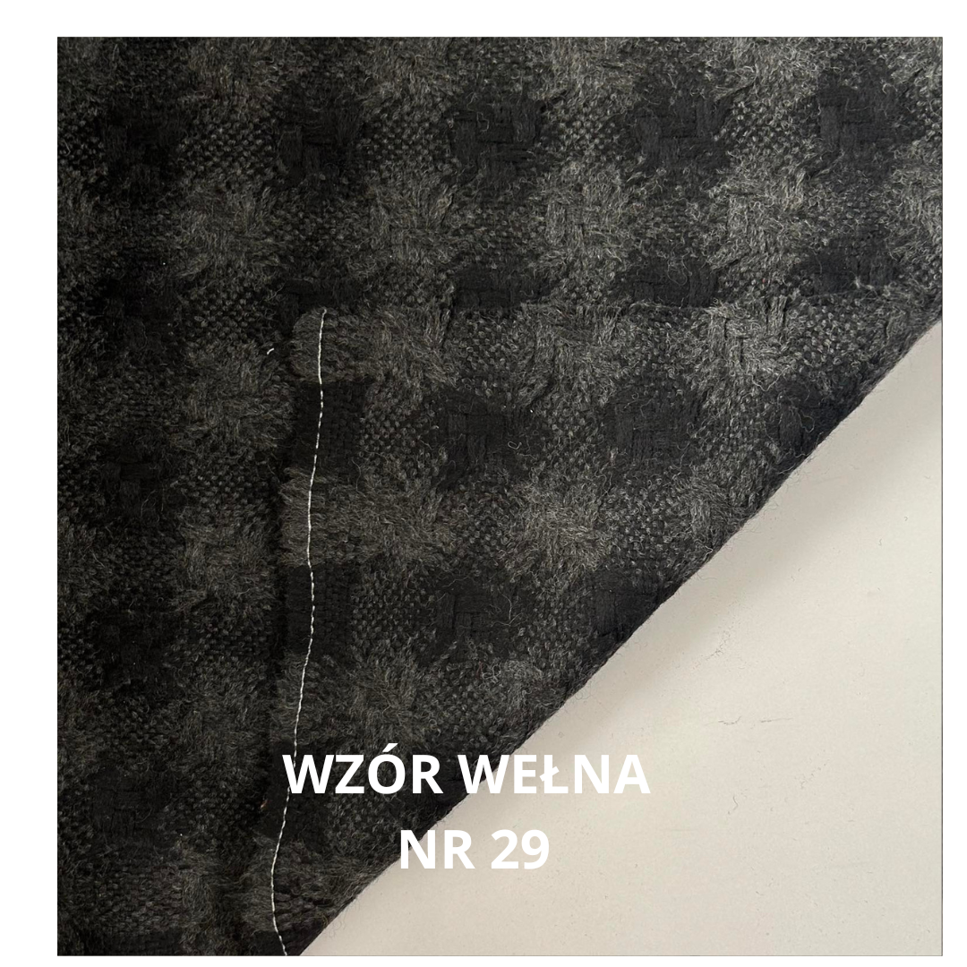 Tkanina wełniana płaszczowa wzór, nr 29