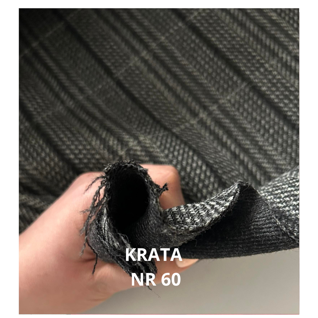 Tkanina wełniana krata, jodełka, stroje historyczne nr 60