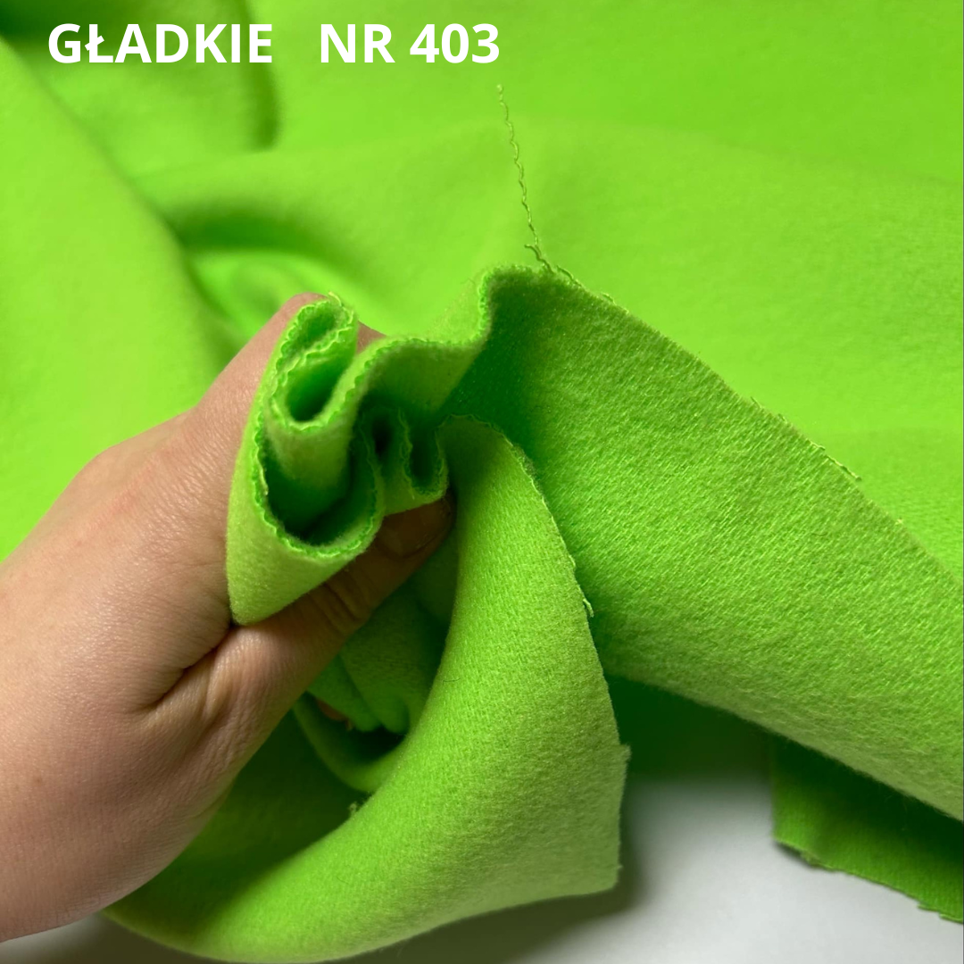 Zielona neonowa tkanina płaszczowa z wełną, nr 403