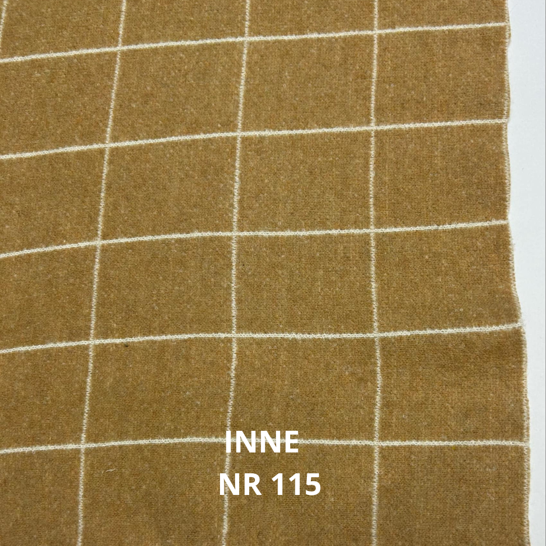 Dzianina wełniana w kratę nr 115