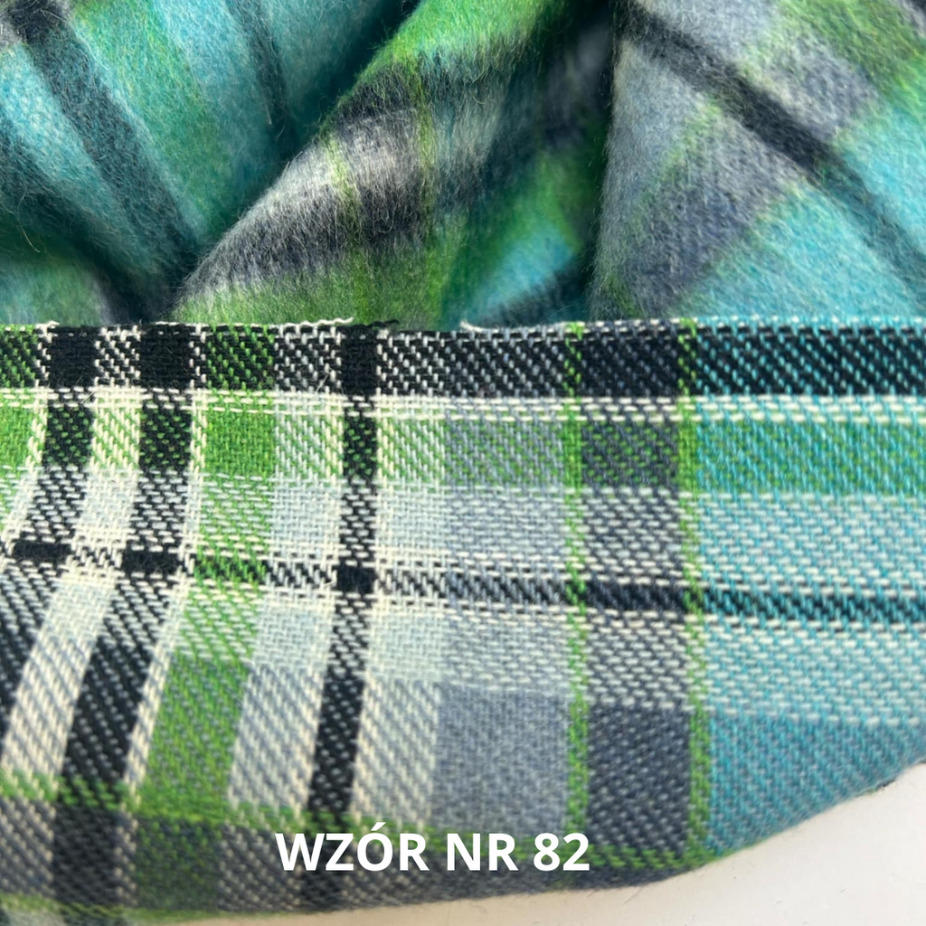 Tkanina w kratę, 20% wełny, nr 82
