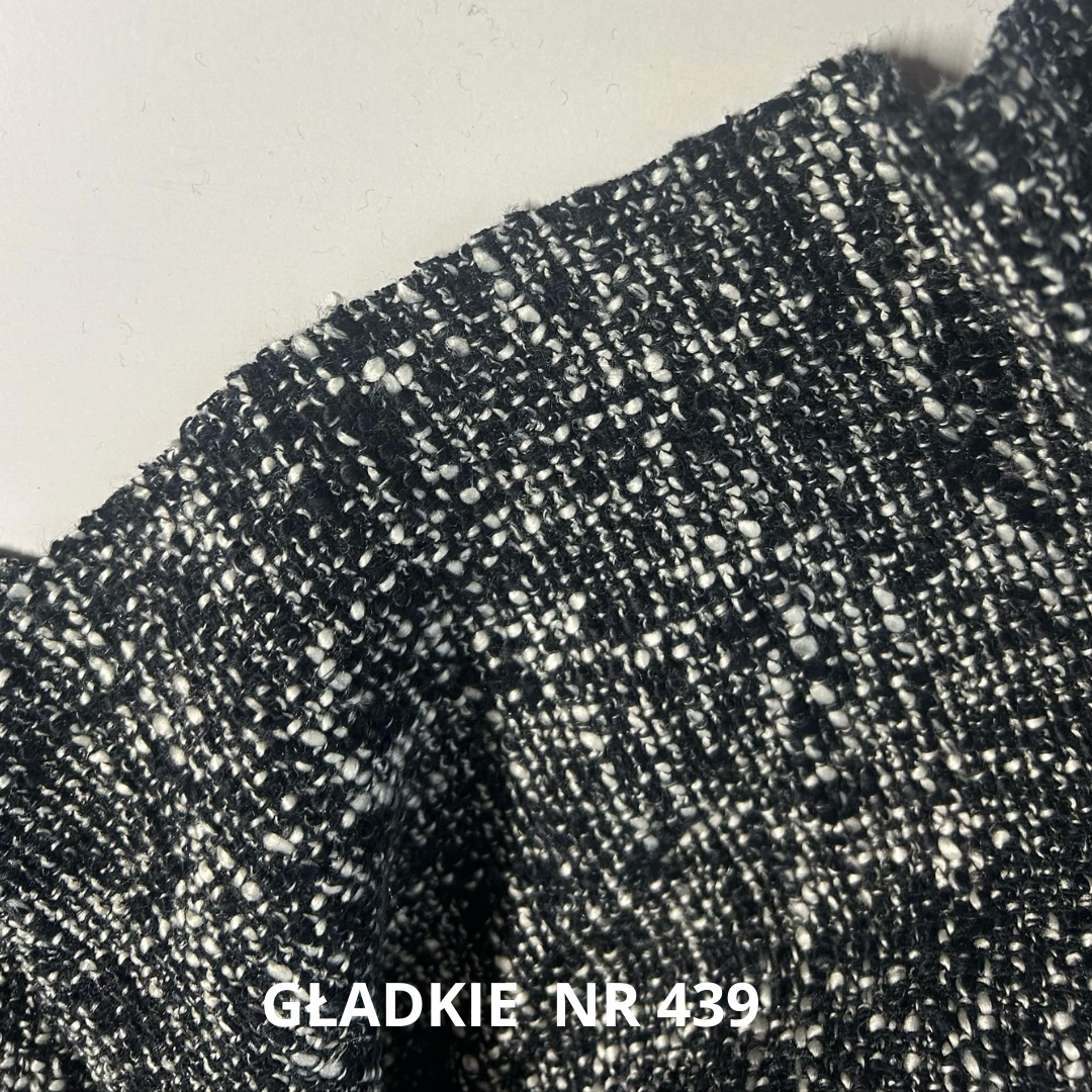 Czarno biała chanelka wełniana, nr 439