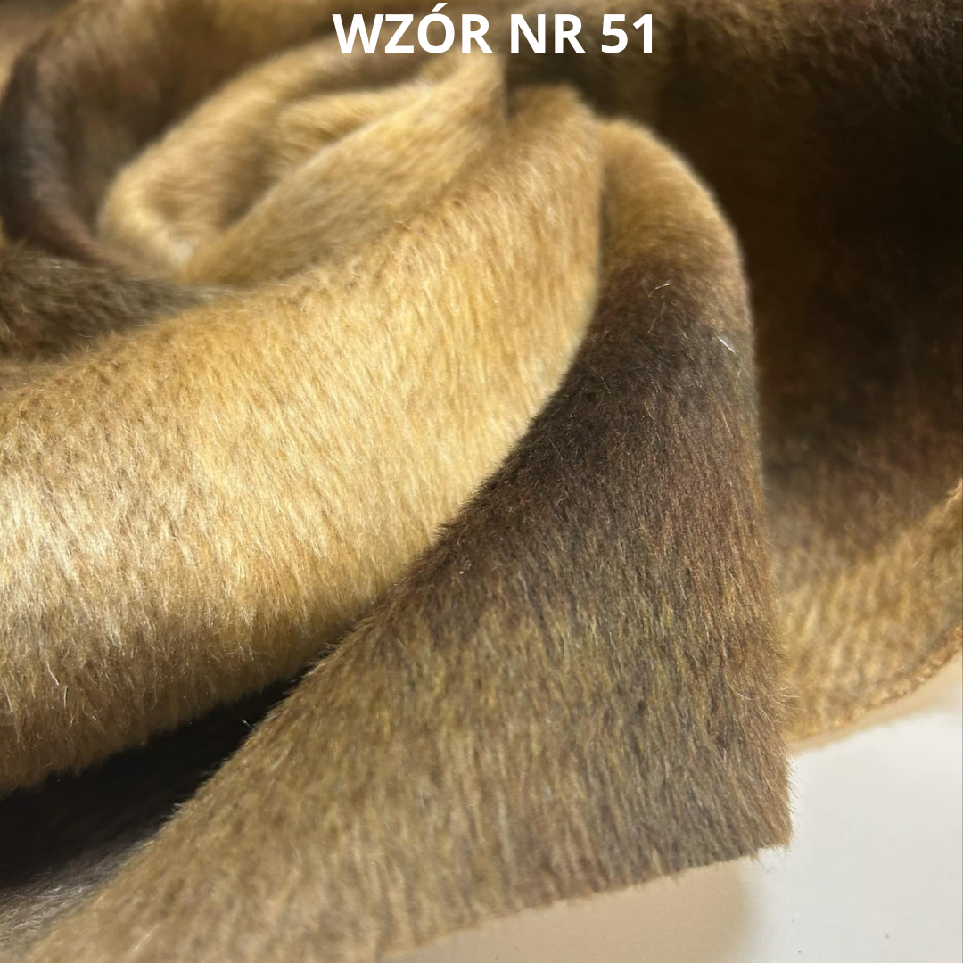 Tkanina płaszczowa, koc, narzuta, ombre, nr 51