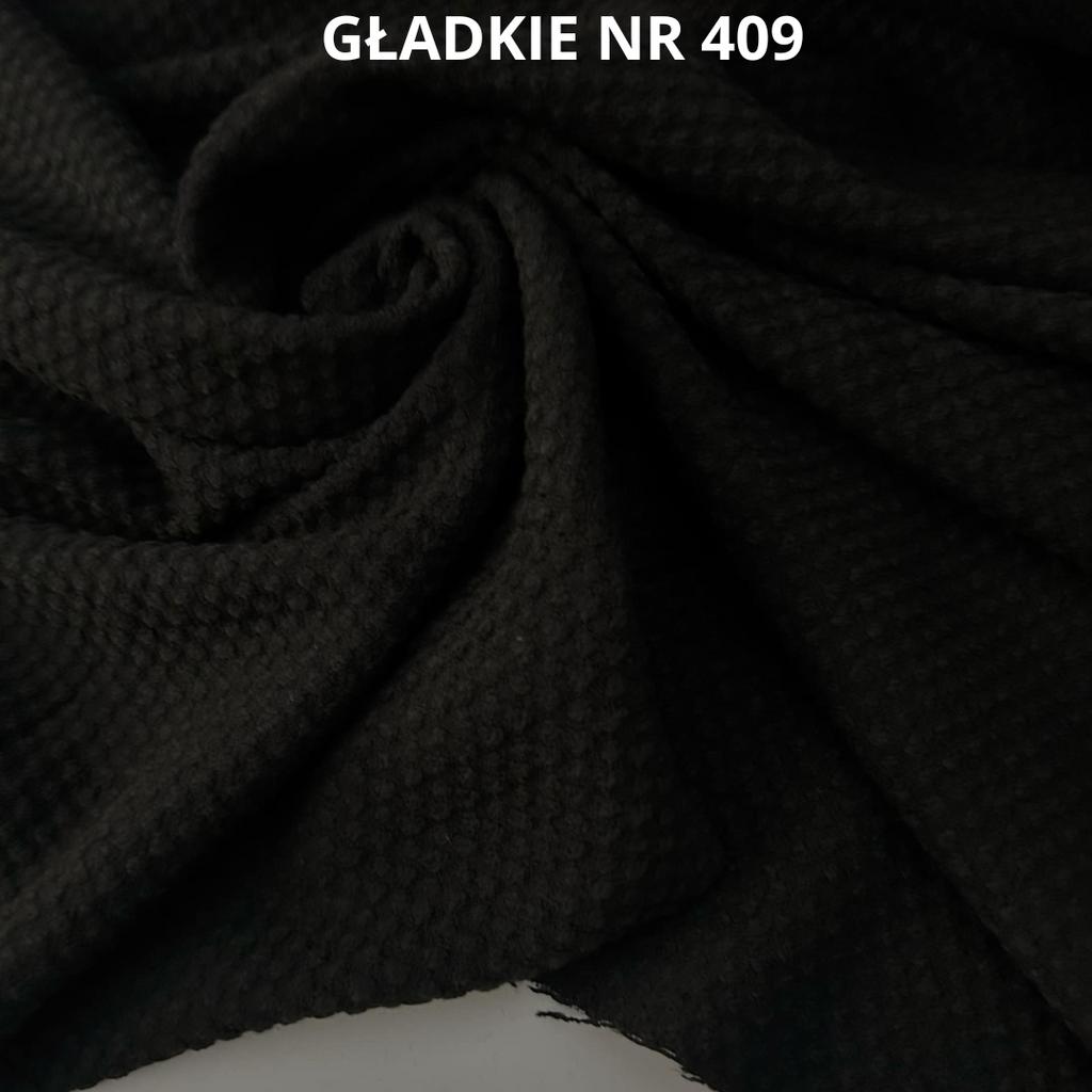 Czarna włoska tkanina, nr 409
