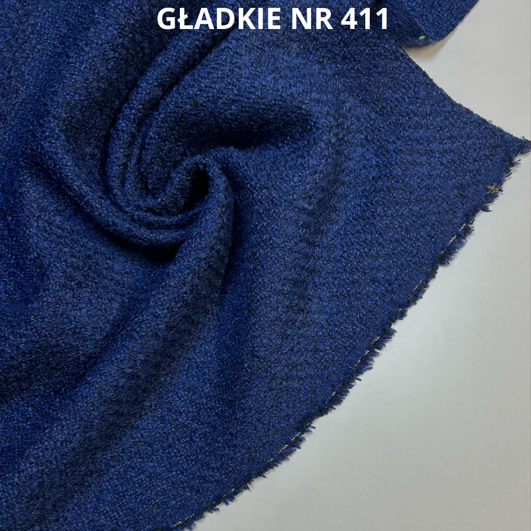 Włoska tkanina, jasny granat, nr 411