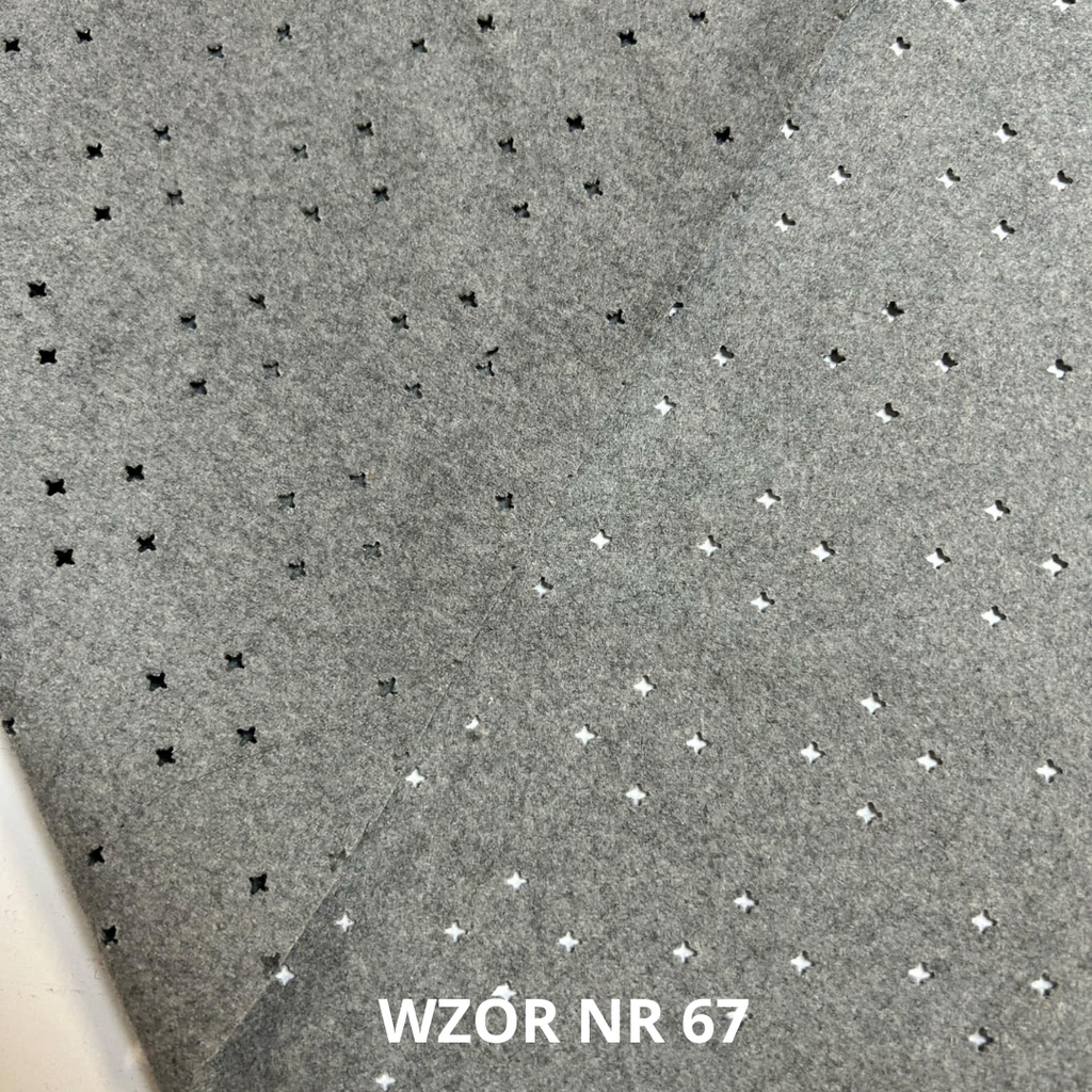 Szara tkanina wełniana, wycinanka, 65% wełna, nr 67