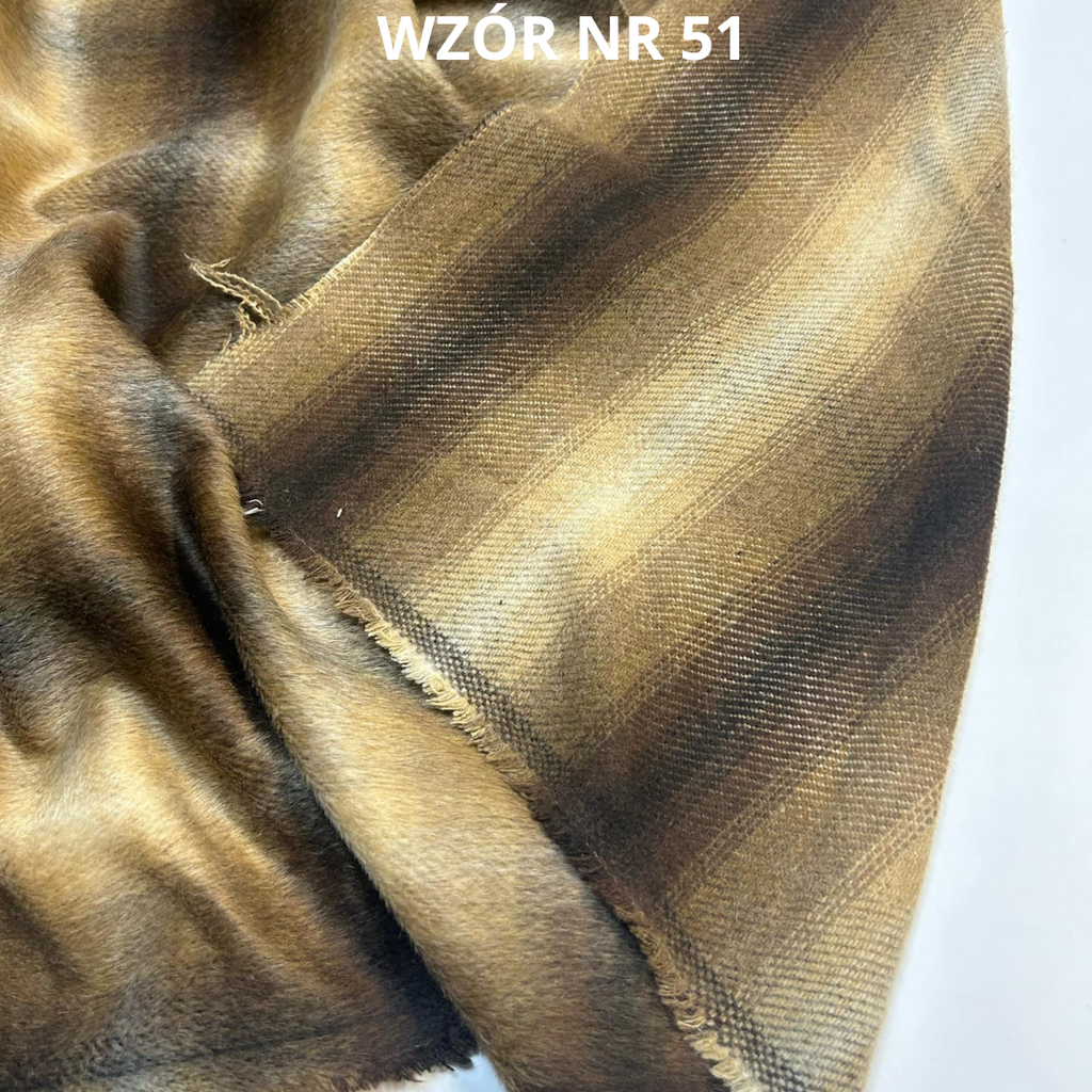 Tkanina płaszczowa, koc, narzuta, ombre, nr 51