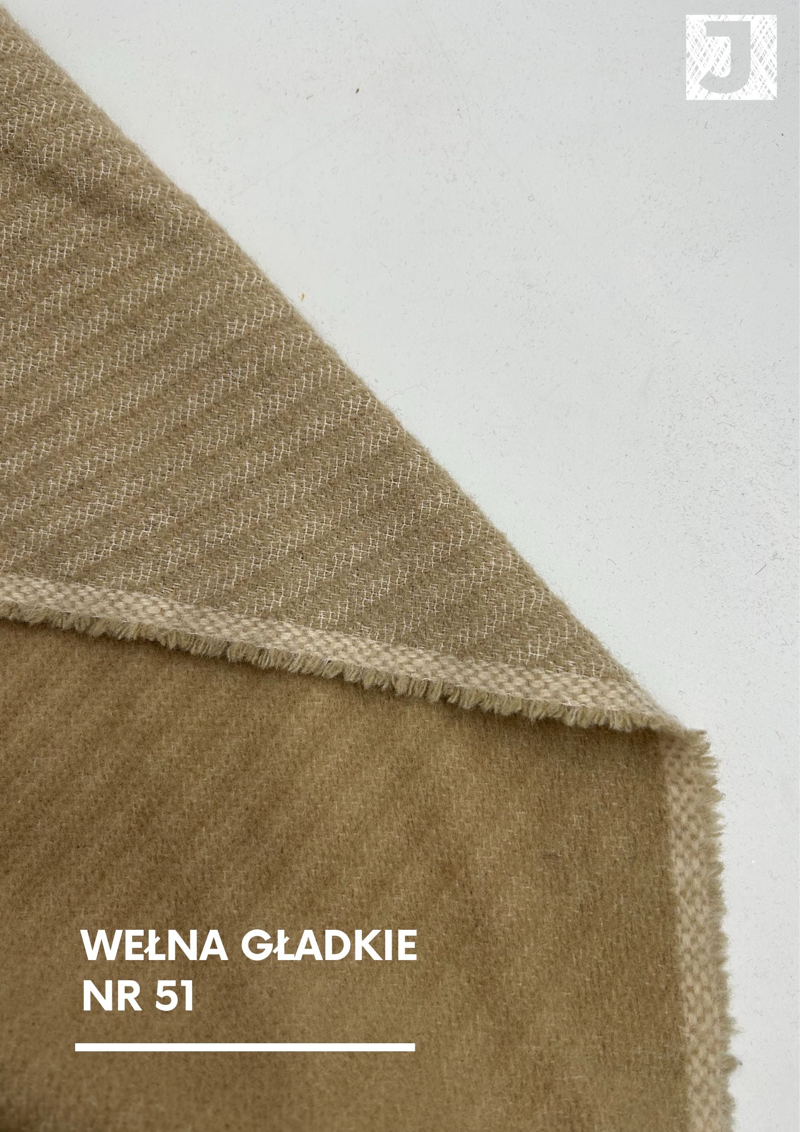 Wełna płaszczowa beż nr 51