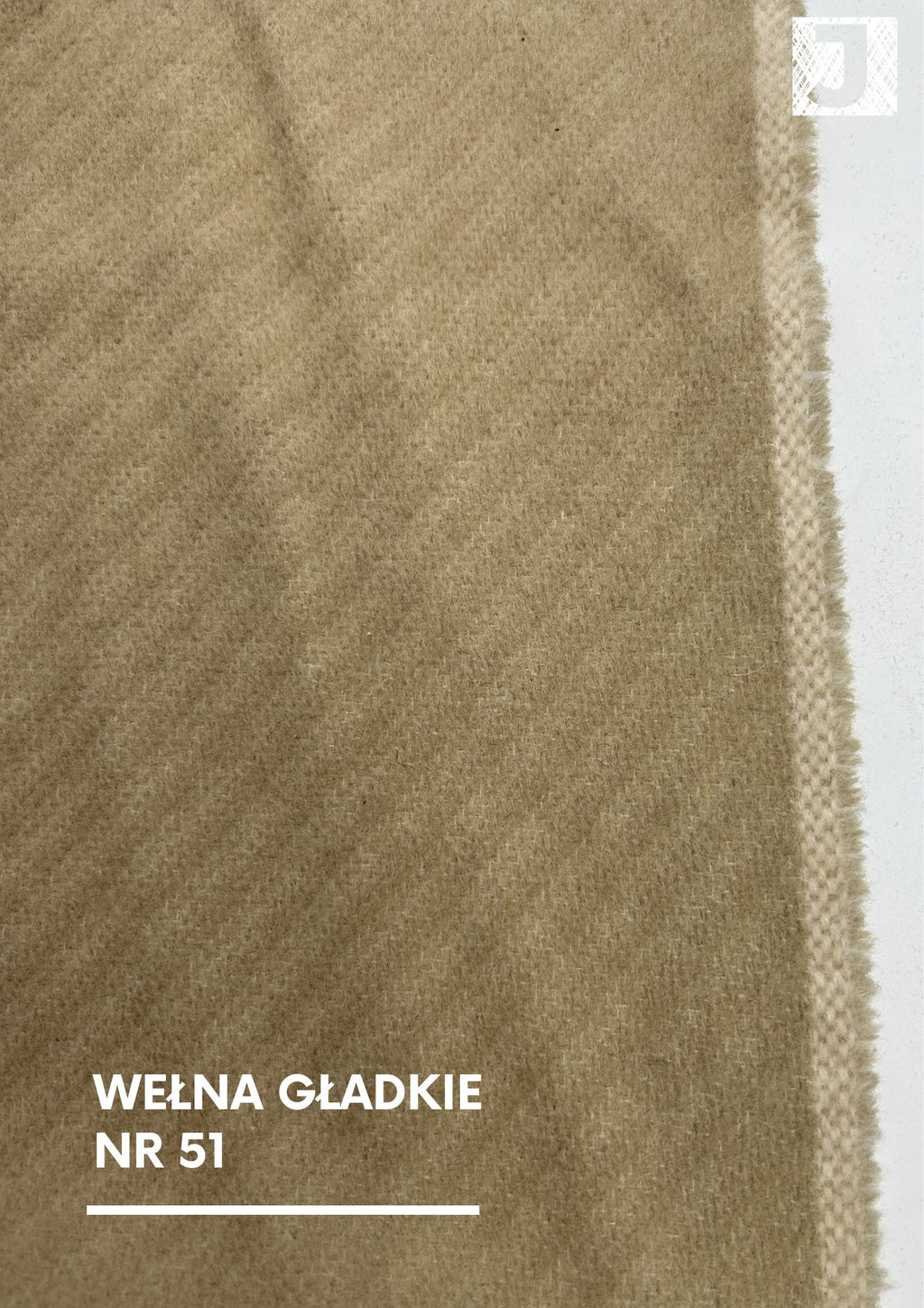Wełna płaszczowa beż nr 51