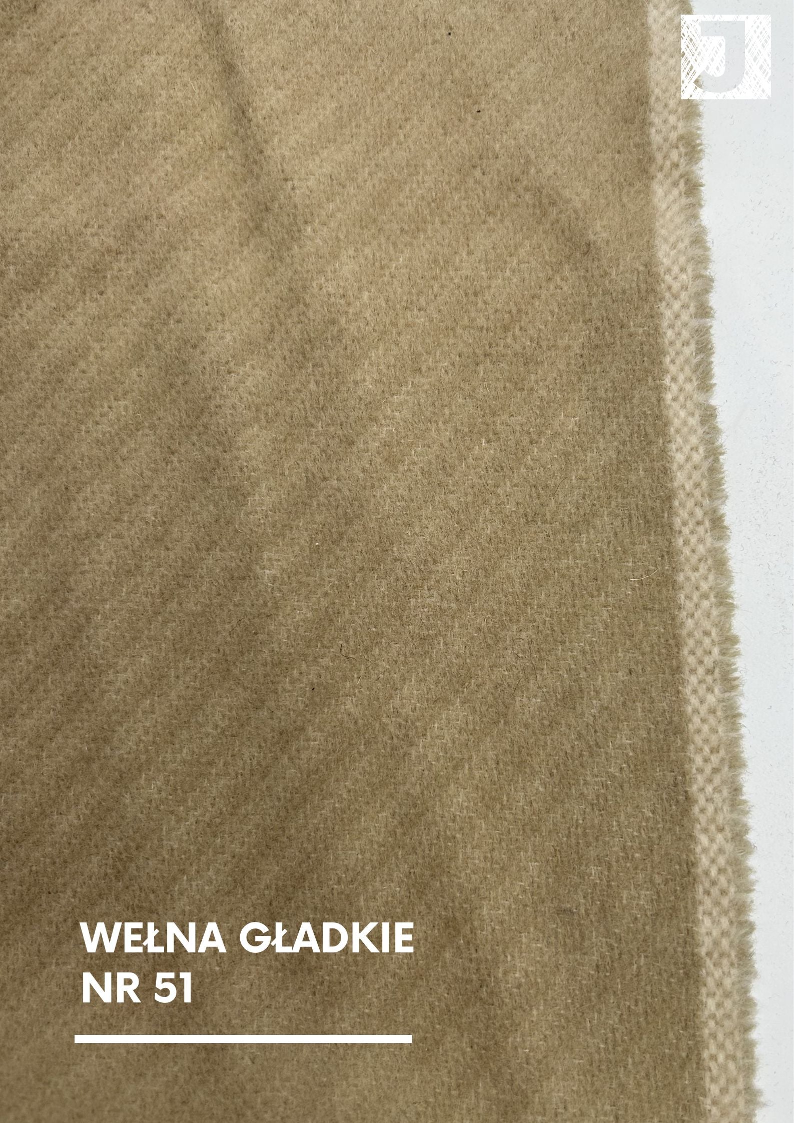 Wełna płaszczowa beż nr 51